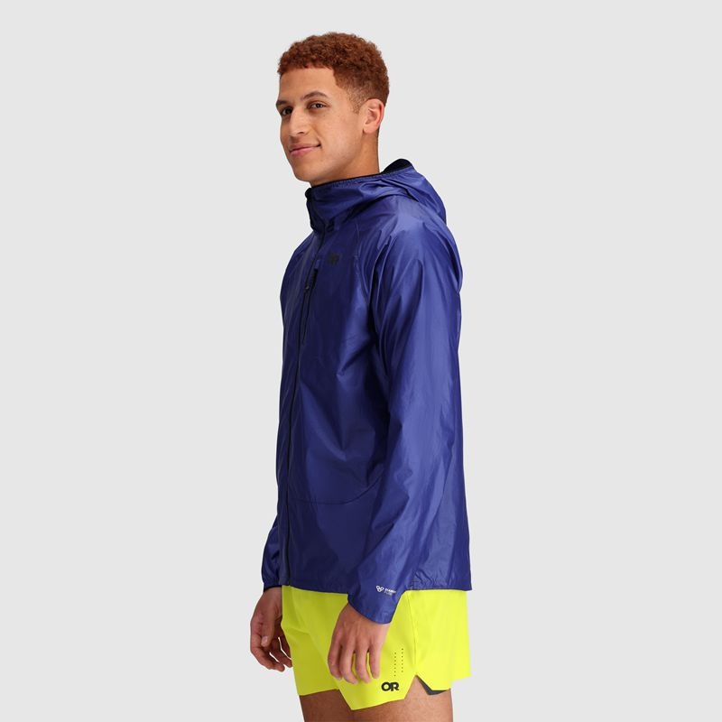 Outdoor Research Helium Wind Hoodie Jacken Herren Indigo | Österreich-016RKTQND