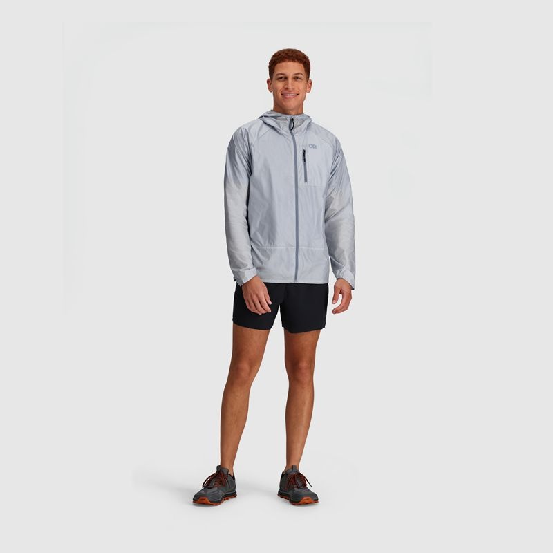 Outdoor Research Helium Wind Hoodie Jacken Herren Hellgrau | Österreich-268NGVJYB