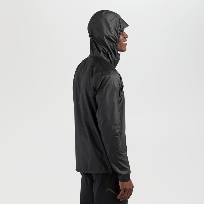 Outdoor Research Helium Wind Hoodie Jacken Herren Schwarz | Österreich-528UNBLPF