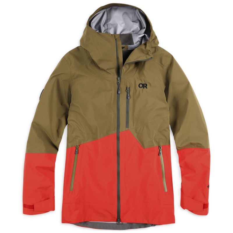 Outdoor Research Hemispheres II GORE-TEX® Skijacke Herren Olivgrün Rot | Österreich-035XMUCDK