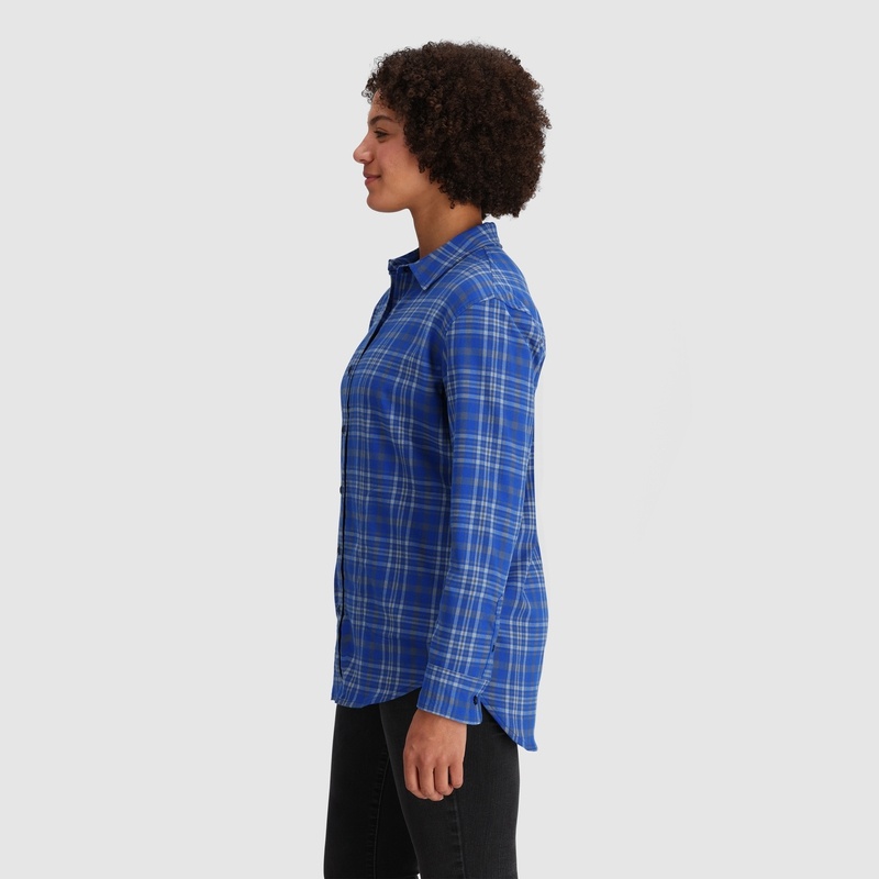 Outdoor Research Kulshan Flannel Hemd Damen Blau Grau | Österreich-538PBKSAW