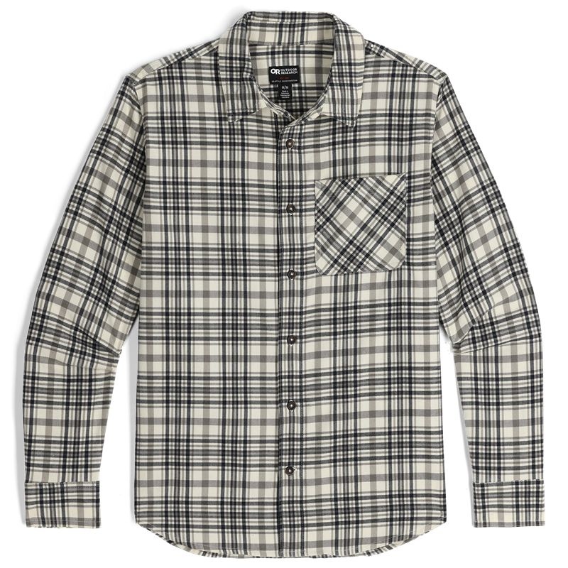 Outdoor Research Kulshan Flannel Hemd Herren Weiß Schwarz | Österreich-147DQFBOI