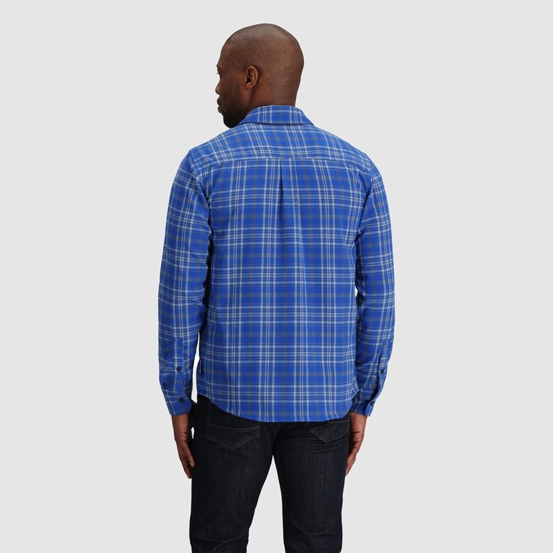 Outdoor Research Kulshan Flannel Hemd Herren Blau | Österreich-463BZXAUQ