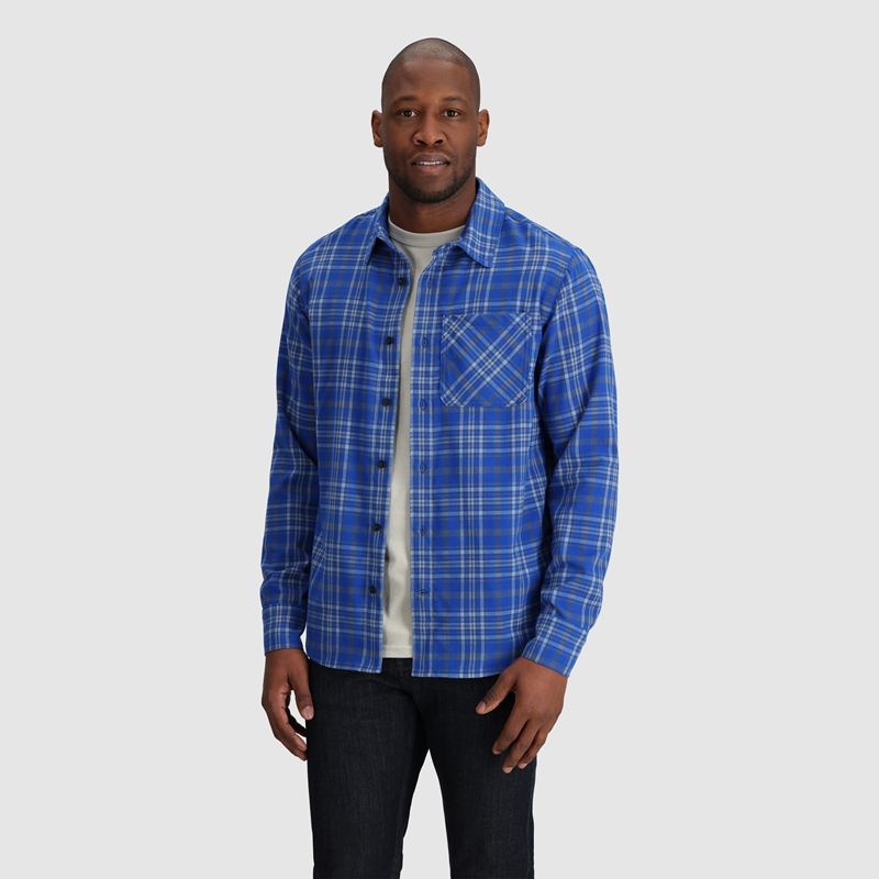 Outdoor Research Kulshan Flannel Hemd Herren Blau | Österreich-463BZXAUQ