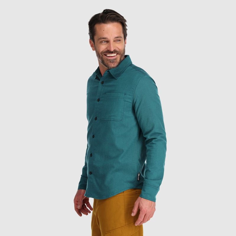 Outdoor Research Kulshan Flannel Hemd Herren Türkis | Österreich-732BKIAQZ