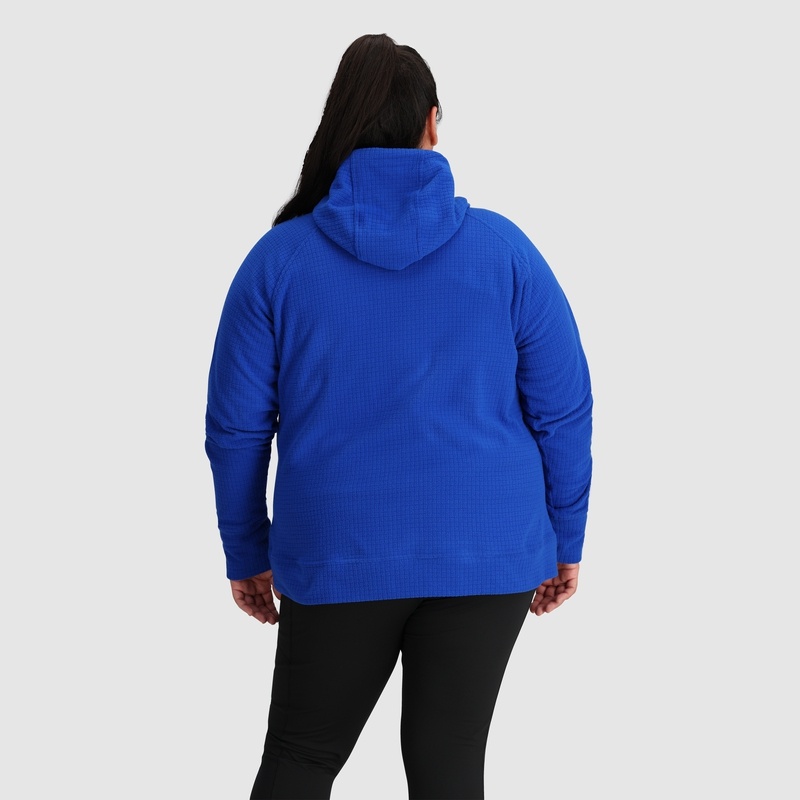 Outdoor Research Mega Trail Mix Fleece Full Zip-Plus Hoodie Damen Blau | Österreich-281YQSRBZ