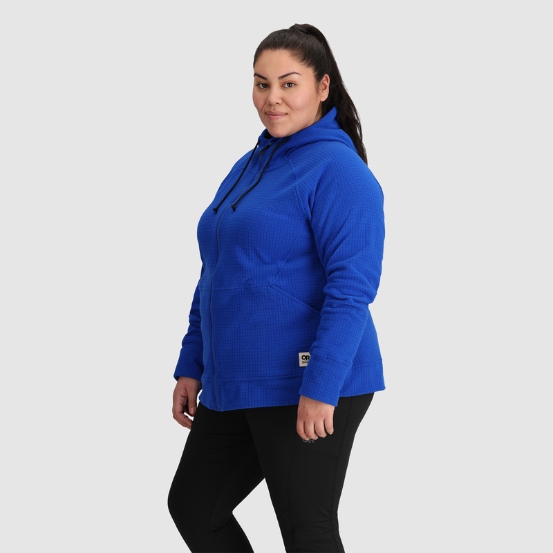 Outdoor Research Mega Trail Mix Fleece Full Zip-Plus Hoodie Damen Blau | Österreich-281YQSRBZ