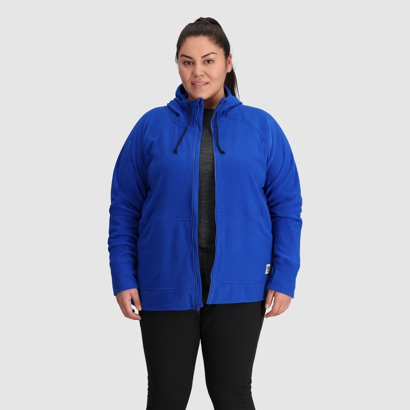 Outdoor Research Mega Trail Mix Fleece Full Zip-Plus Hoodie Damen Blau | Österreich-281YQSRBZ