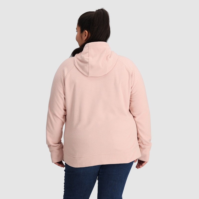 Outdoor Research Mega Trail Mix Fleece Full Zip-Plus Hoodie Damen Hellrosa | Österreich-320AHBDWJ