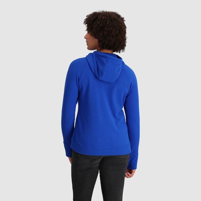 Outdoor Research Mega Trail Mix Fleece Full Zip Hoodie Damen Blau | Österreich-672XUFNVD