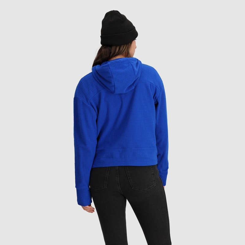 Outdoor Research Mega Trail Mix Fleece Pullover Hoodie Damen Blau | Österreich-057KXTNCG