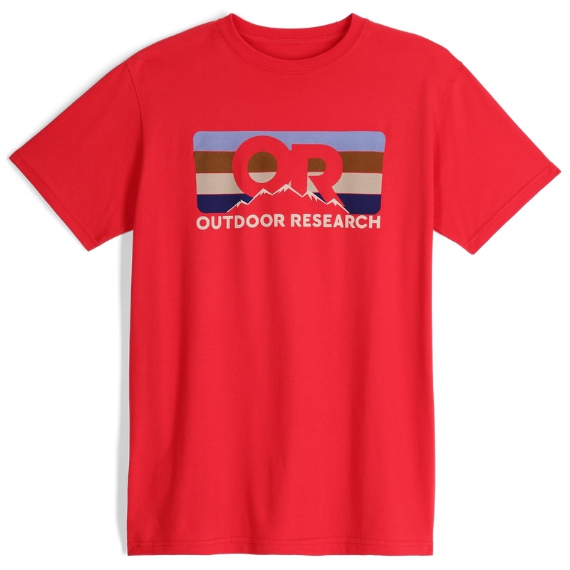 Outdoor Research OR Advocate Stripe T-shirts Damen Rot | Österreich-025FXHYSC