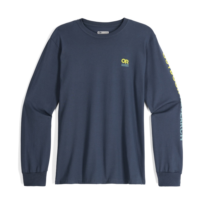 Outdoor Research OR Lockup Chest Logo Long Sleeve T-shirts Damen Navy | Österreich-259IJHQLT