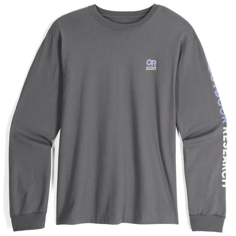 Outdoor Research OR Lockup Chest Logo Long Sleeve T-shirts Damen Grau | Österreich-375AWTCJE