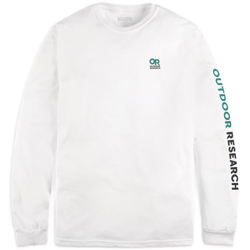 Outdoor Research OR Lockup Chest Logo Long Sleeve T-shirts Herren Weiß | Österreich-481CXQWUG