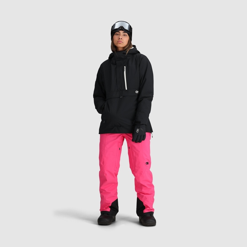 Outdoor Research Snowcrew Anorak Jacken Damen Schwarz | Österreich-167LCKXJN