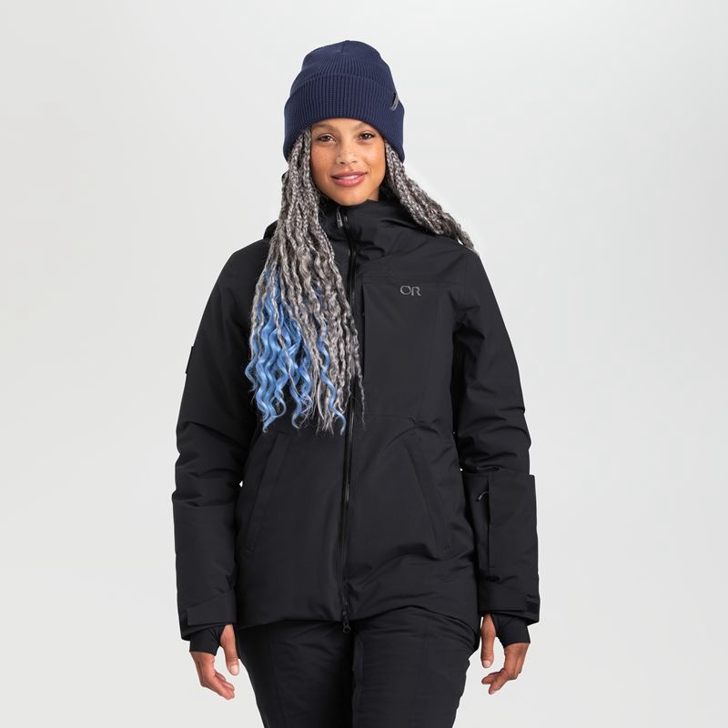 Outdoor Research Snowcrew Skijacke Damen Schwarz | Österreich-386PECRFQ