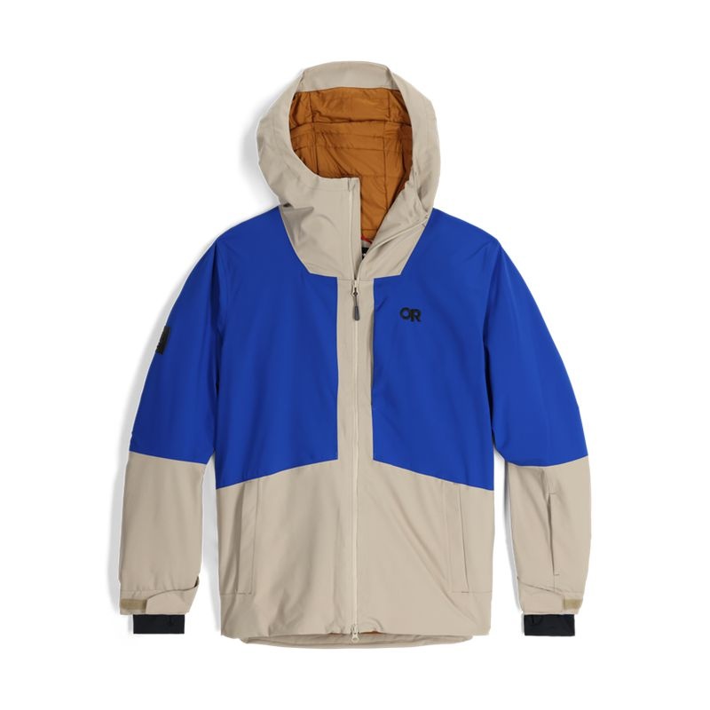 Outdoor Research Snowcrew Skijacke Herren Blau Khaki | Österreich-129SMBOYW