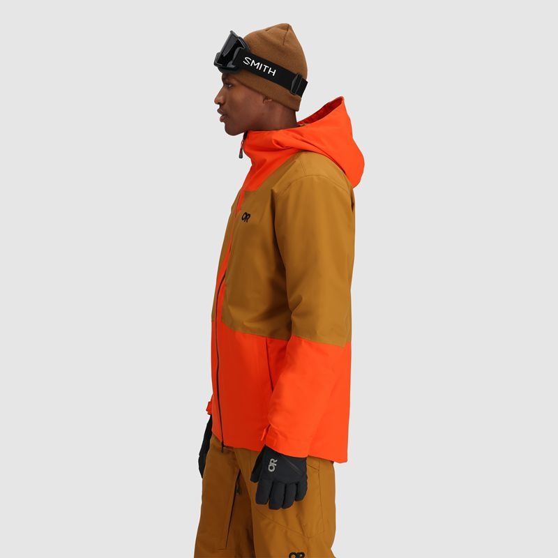 Outdoor Research Snowcrew Skijacke Herren Orange Braun | Österreich-760MRXSQZ