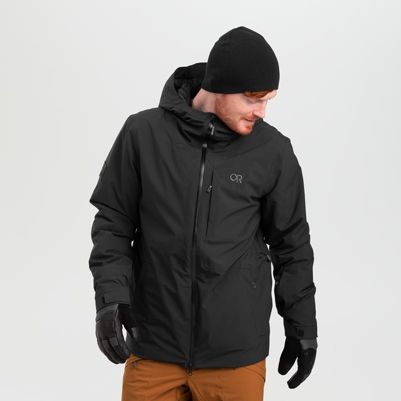 Outdoor Research Snowcrew Skijacke Herren Schwarz | Österreich-537HBEXSF