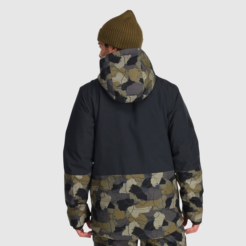 Outdoor Research Snowcrew Skijacke Herren Camouflage Schwarz | Österreich-478KPJSFI