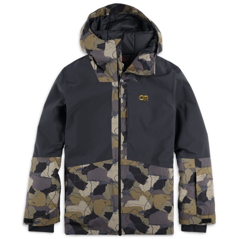 Outdoor Research Snowcrew Skijacke Herren Camouflage Schwarz | Österreich-478KPJSFI