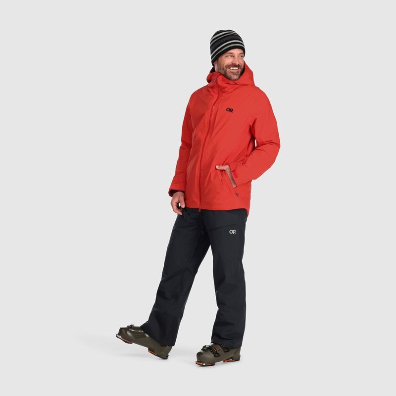 Outdoor Research Snowcrew Skijacke Herren Rot | Österreich-698YIXWFV