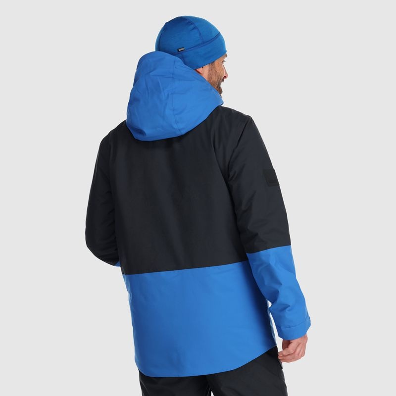 Outdoor Research Snowcrew Skijacke Herren Blau Schwarz | Österreich-048YVBFWU