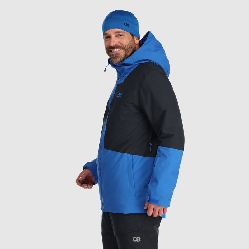 Outdoor Research Snowcrew Skijacke Herren Blau Schwarz | Österreich-048YVBFWU