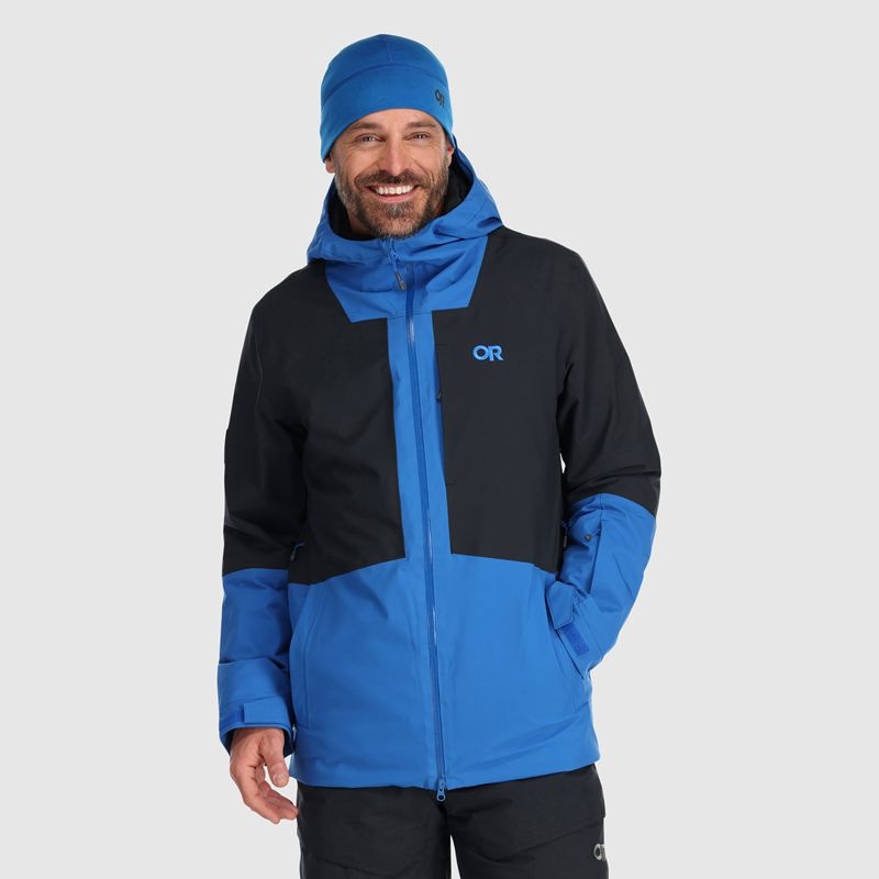 Outdoor Research Snowcrew Skijacke Herren Blau Schwarz | Österreich-048YVBFWU