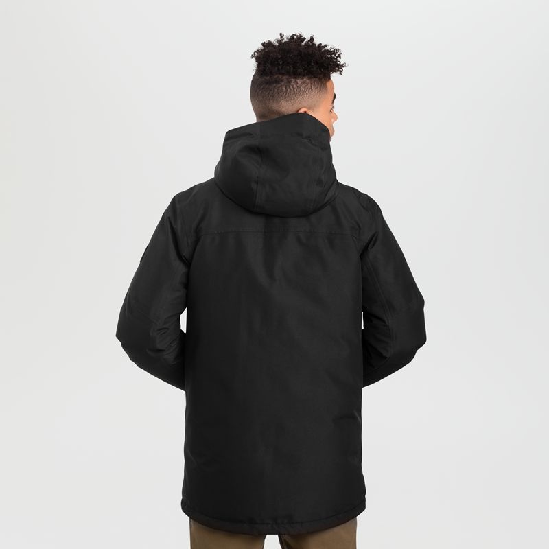 Outdoor Research Stormcraft Down Parka Herren Schwarz | Österreich-869EHLRKG