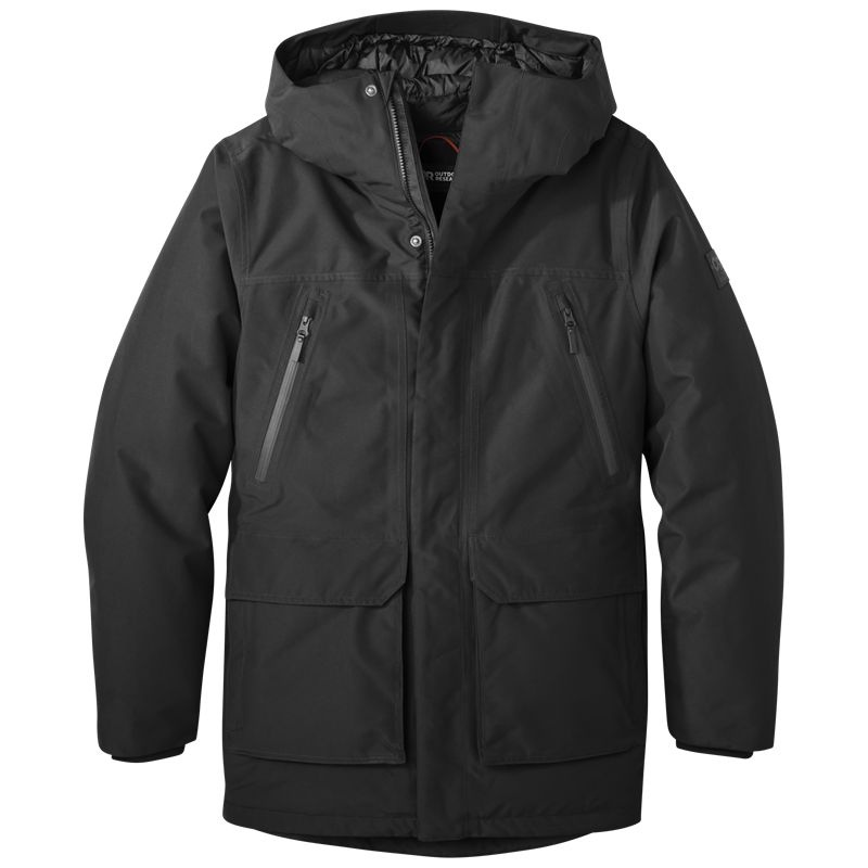 Outdoor Research Stormcraft Down Parka Herren Schwarz | Österreich-869EHLRKG