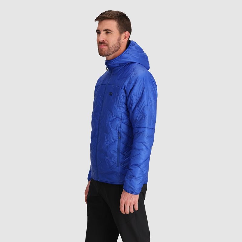 Outdoor Research SuperStrand LT Hoodie Daunenjacke Herren Blau | Österreich-974UQVZEN