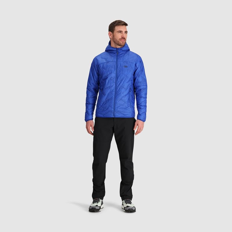 Outdoor Research SuperStrand LT Hoodie Daunenjacke Herren Blau | Österreich-974UQVZEN