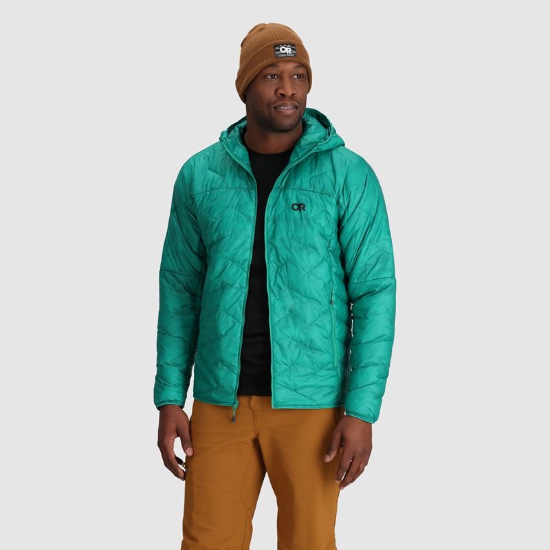 Outdoor Research SuperStrand LT Hoodie Daunenjacke Herren Türkis | Österreich-698JZESBW