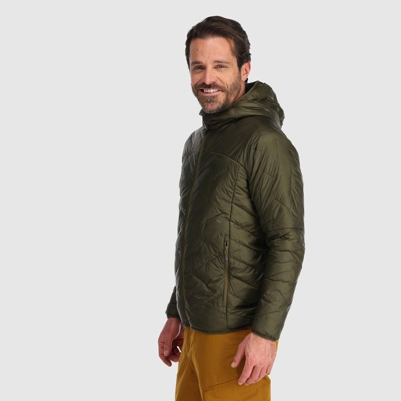 Outdoor Research SuperStrand LT Hoodie Daunenjacke Herren Olivgrün | Österreich-043IATUDX