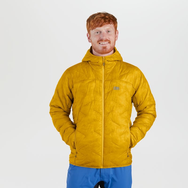 Outdoor Research SuperStrand LT Hoodie Daunenjacke Herren Gelb | Österreich-978MSYNCJ