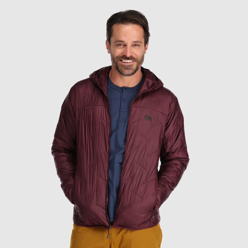 Outdoor Research SuperStrand LT Hoodie Daunenjacke Herren Bordeaux | Österreich-947XKMAOE