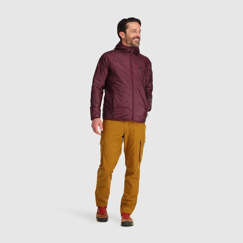 Outdoor Research SuperStrand LT Hoodie Daunenjacke Herren Bordeaux | Österreich-947XKMAOE