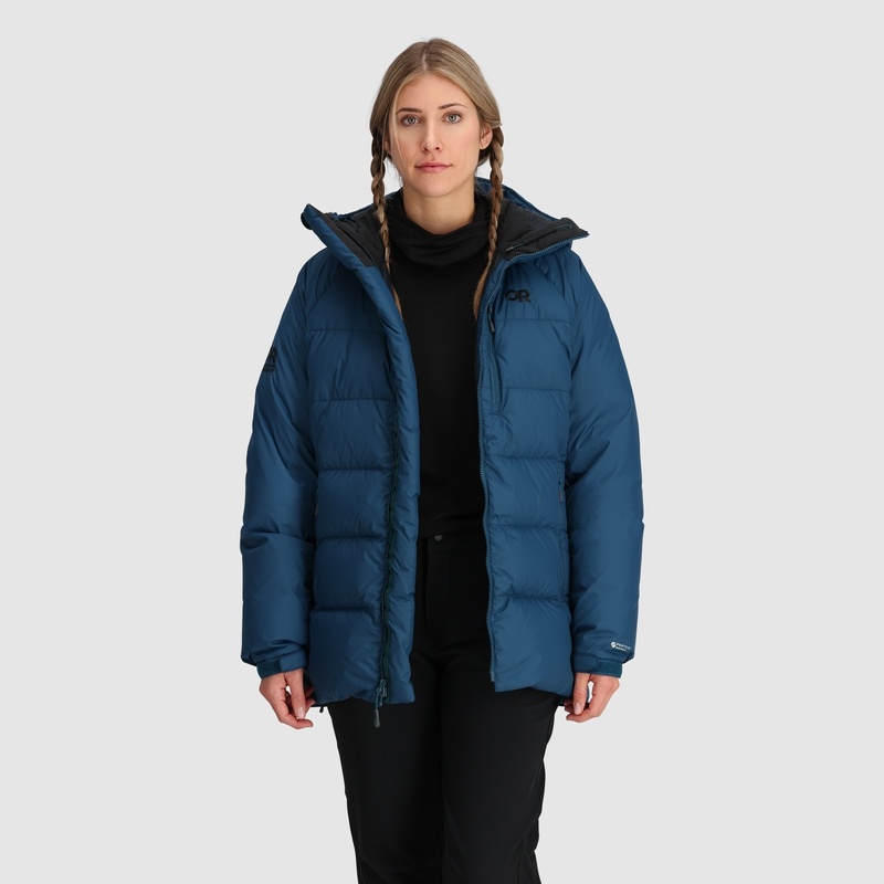 Outdoor Research Super Alpine Down Parka Damen Dunkelblau | Österreich-680CJATOV