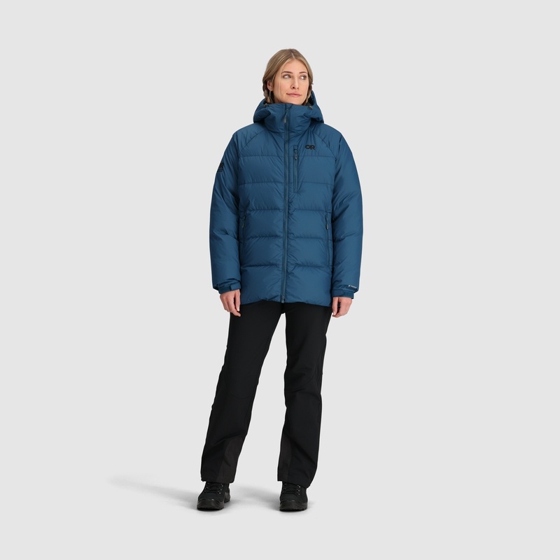 Outdoor Research Super Alpine Down Parka Damen Dunkelblau | Österreich-680CJATOV