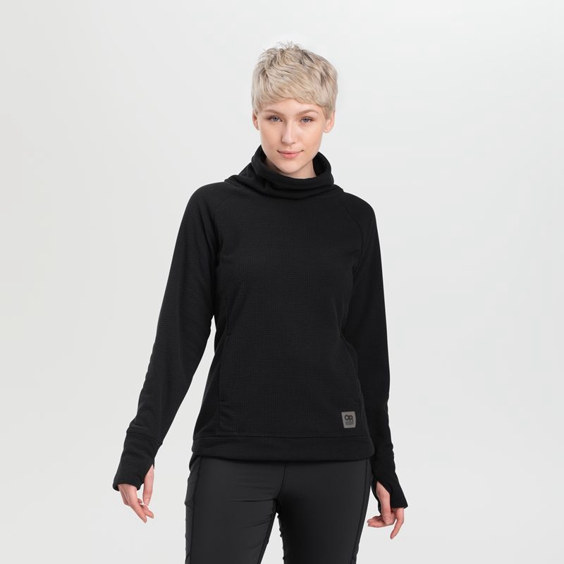 Outdoor Research Trail Mix Cowl Pullover Damen Schwarz | Österreich-609OXKWNF