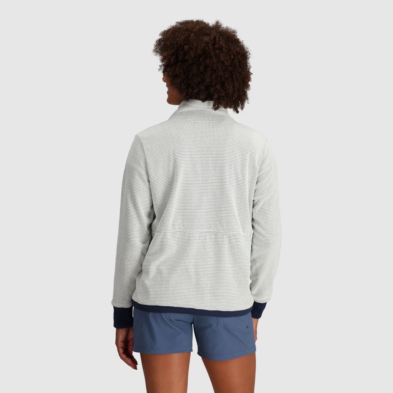 Outdoor Research Trail Mix Quarter Zip Pullover Damen Weiß | Österreich-084PYKTZG