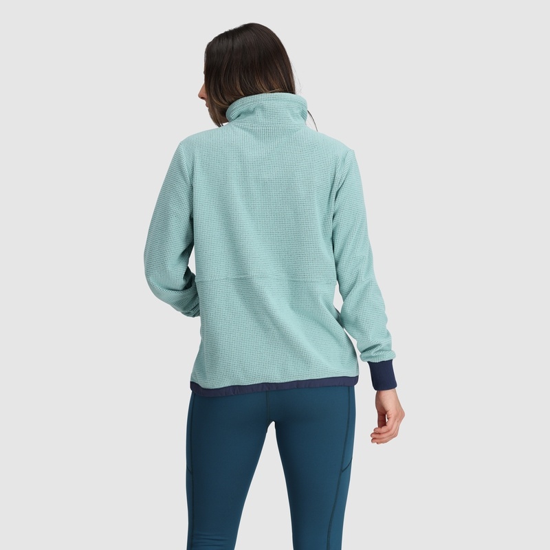 Outdoor Research Trail Mix Quarter Zip Pullover Damen Türkis | Österreich-730YCOHDA