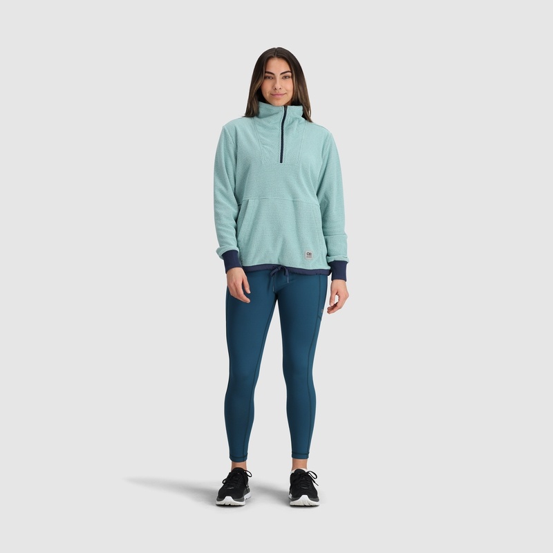 Outdoor Research Trail Mix Quarter Zip Pullover Damen Türkis | Österreich-730YCOHDA