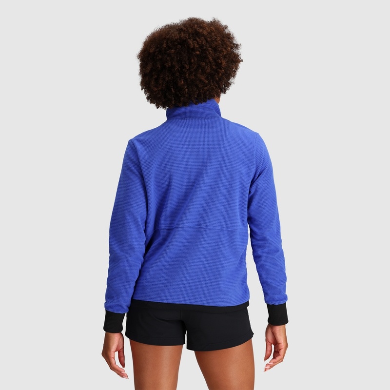 Outdoor Research Trail Mix Quarter Zip Pullover Damen Blau Schwarz | Österreich-439IUPCRH