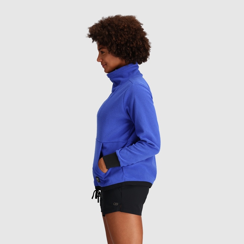 Outdoor Research Trail Mix Quarter Zip Pullover Damen Blau Schwarz | Österreich-439IUPCRH