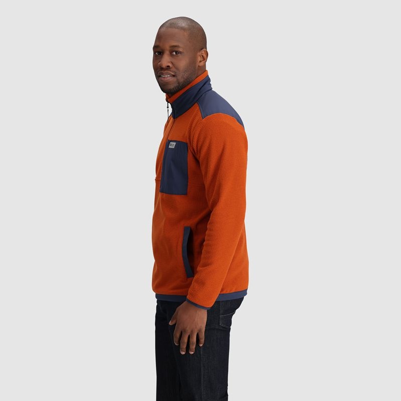 Outdoor Research Trail Mix Quarter Zip Pullover Herren Orange | Österreich-037QYCEUW