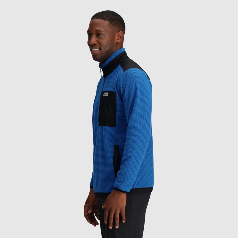 Outdoor Research Trail Mix Quarter Zip Pullover Herren Blau | Österreich-951FIUSMW