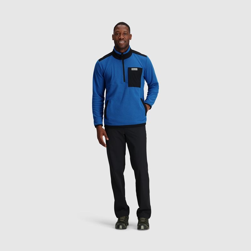 Outdoor Research Trail Mix Quarter Zip Pullover Herren Blau | Österreich-951FIUSMW